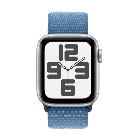 Смарт-годинник Apple Watch Series SE 2 40mm Silver/Winter Blue Sport Loop (MRE33) українська версія