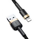 Кабель Baseus Cafule Cable USB Lightning 2.4A 1m Gold/Black (CALKLF-BV1)