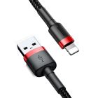 Кабель Baseus Cafule Cable USB Lightning 2.4A 1m Red/Black