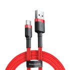 Кабель Baseus Cafule Cable USB Type-C 2A 3m Red/Black