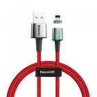 Кабель Baseus Zinc Magnetic Cable USB Lightning 2.4A 1m Red