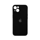 Чехол Soft Touch для Apple iPhone 13 Black with Camera Lens Protection Square