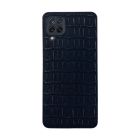 Чехол Silicon Leather Case для Samsung A12-2021/A125/M12-2021 Black Croco