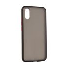 Чехол накладка Goospery Case для Xiaomi Redmi 9a Black/Red