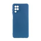 Чехол Original Soft Touch Case for Samsung A12-2021/A125/M12-2021 Navy Blue with Camera Lens