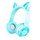 Bluetooth Навушники Borofone BO15 Cat Ear Blue