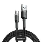 Кабель Baseus Cafule Cable USB Micro USB 2.4A 1m Gray/Black (CAMKLF-BG1)