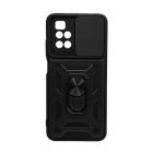 Чохол Armor Camshield Case для Xiaomi Redmi 10/Note 11 4G with Ring Black with Camera Lens