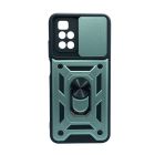 Чехол Armor Camshield Case для Xiaomi Redmi 10/Note 11 4G with Ring Green with Camera Lens