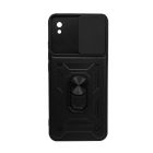 Чохол Armor Camshield Case для Xiaomi Redmi 9a with Ring Black with Camera Lens
