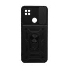 Чехол Armor Camshield Case для Xiaomi Redmi 9c/10a with Ring Black with Camera Lens
