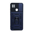 Чехол Armor Camshield Case для Xiaomi Redmi 9c/10a with Ring Dark Blue with Camera Lens