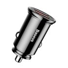 АЗУ Baseus USB Car Charger Circular Plastic USB 3.0 30W Black (CCALL-YD01)
