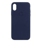 Чехол накладка Carbon для iPhone XS Max Dark Blue