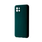 Чохол Original Soft Touch Case for Samsung A03-2022/A035  Dark Green with Camera Lens