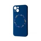 Чехол Wave Minimal Art Case для Apple iPhone 13/14 with MagSafe Blue/Wreath
