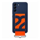 Чохол Samsung S901 Galaxy S22 Silicone Cover with Strap Navy (EF-GS901TNEGRU)
