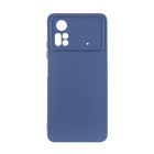 Чохол Original Soft Touch Case for Xiaomi Poco X4 Pro 5G Navy Blue with Camera Lens