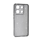 Чехол Silicon Shiny Case Xiaomi Redmi Note 13 Pro 4G/Poco M6 Pro 4G Glitter Clear/Black