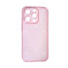 Чехол Silicon Shiny Case iPhone 13 Pro Glitter Clear/Pink