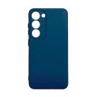 Чехол Original Soft Touch Case for Samsung S23/S911 Midnight Blue with Camera Lens