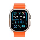 Смарт-годинник Apple Watch Ultra 2 Cellular 49mm Titanium/Orange Ocean Band (MREH3)