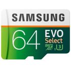 Карта памяти Samsung 64 GB microSDXC Class 10 EVO Select U3 + SD-adapter MB-ME64GA
