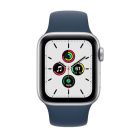 Смарт-годинник. Apple Watch Series SE GPS 40mm Silver Aluminum Case with Abyss Blue Sport Band (MKNY3)
