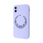 Чехол Wave Minimal Art Case для Apple iPhone 12 with MagSafe Light Purple/Lotus