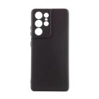 Чохол Original Soft Touch Case for Samsung S22 Ultra/S908 Black with Camera Lens