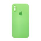 Чохол Soft Touch для Apple iPhone X/XS Mint with Camera Lens Protection Square