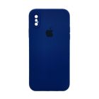 Чохол Soft Touch для Apple iPhone X/XS Deep Navy with Camera Lens Protection Square