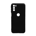 Чехол Original Soft Touch Case for Motorola G31 Black with Camera Lens