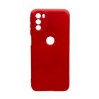 Чехол Original Soft Touch Case for Motorola G31 Red with Camera Lens