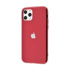 Чехол накладка Glass TPU Case для iPhone 11 Pro Max Rose Red