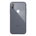 Чехол накладка Glass TPU Case для iPhone XS Max Lavender Grey