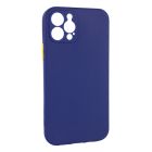 Чехол накладка Goospery TPU Square Full Camera Case для iPhone 12/12 Pro Dark Blue