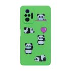 Чехол Original Soft Touch Case for Xiaomi Redmi Note 10 Pro/Note 10 Pro Max Green Panda with Camera Lens