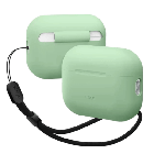 Футляр для навушників Elago Silicone Basic Case with Nylon Lanyard Pastel Green for Airpods Pro 2nd Gen (EAPP2SC-BA+ROSTR-PGR)