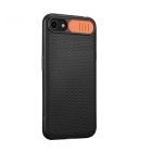 Чехол накладка Camshield TPU для iPhone 7/8/SE 2020 Black/Orange