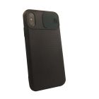 Чехол накладка Camshield TPU для iPhone X/XS Black/Green