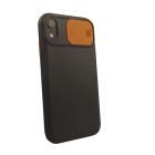 Чехол накладка Camshield TPU для iPhone XR Black/Orange
