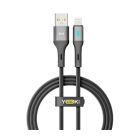 Кабель Yoki LED YK-LE17 Lightning 2.4A 2m Black
