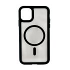 Чехол накладка Mate Plus Metal Buttons Case with MagSafe для iPhone 13/14 Black