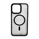 Чехол накладка Mate Plus Metal Buttons Case with MagSafe для iPhone 15 Pro Black