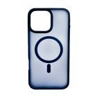 Чехол накладка Mate Plus Metal Buttons Case with MagSafe для iPhone 16 Pro Max Dark Blue