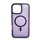Чехол накладка Mate Plus Metal Buttons Case with MagSafe для iPhone 16 Pro Max Deep Purple