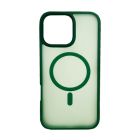 Чехол накладка Mate Plus Metal Buttons Case with MagSafe для iPhone 16 Pro Max Green