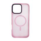 Чехол накладка Mate Plus Metal Buttons Case with MagSafe для iPhone 16 Pro Max Pink