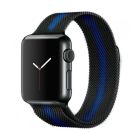 Ремешок для Apple Watch 38mm/40mm Milanese Loop Watch Band Black/Blue